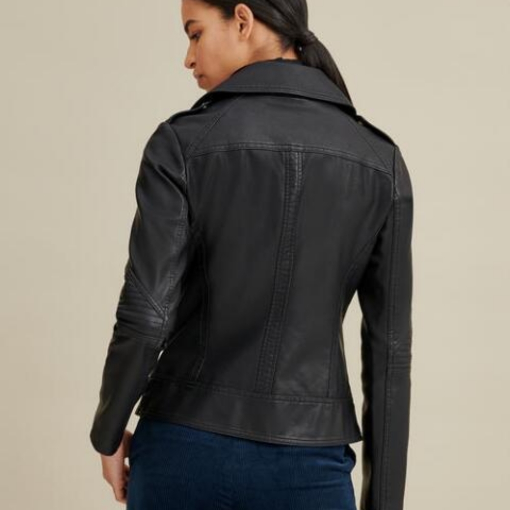 FIRM 🚫 LOWBALLING BLACK GUESS MOTO JACKET - Picture 2 of 8